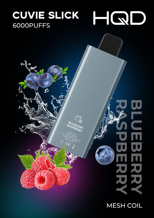 HQD Cuvie Slick 6000 puffs – Blueberry Raspberry