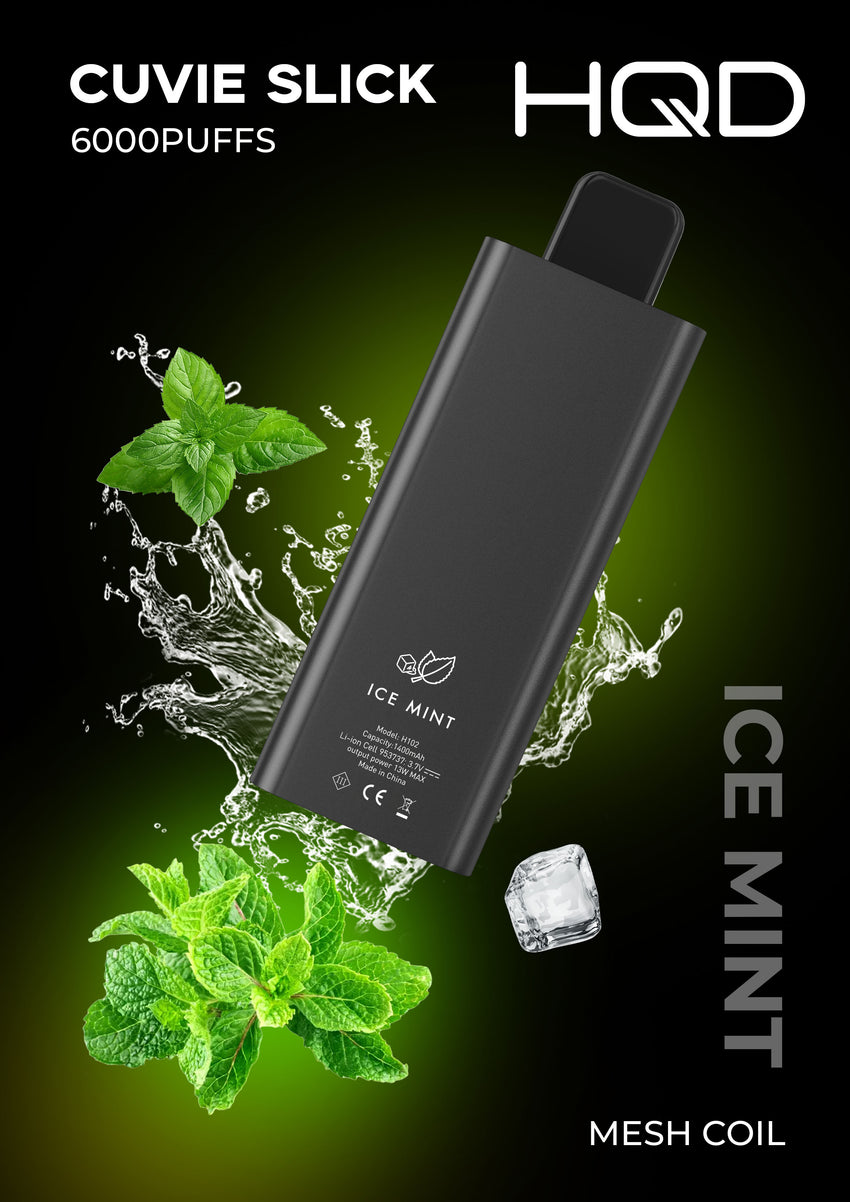 Buy HQD Cuvie Slick 6000 puffs Ice Mint in UAE | HQD UAE Buy HQD Cuvie Slick 6000 puffs Ice Mint in UAE | HQD UAE