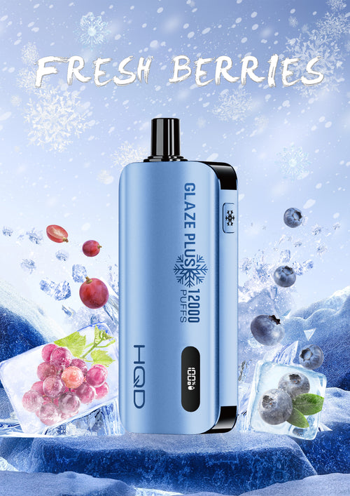 HQD Glaze Plus 12000 puffs – Fresh Berries