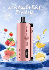 HQD Glaze Plus 12000 puffs – Strawberry Banana