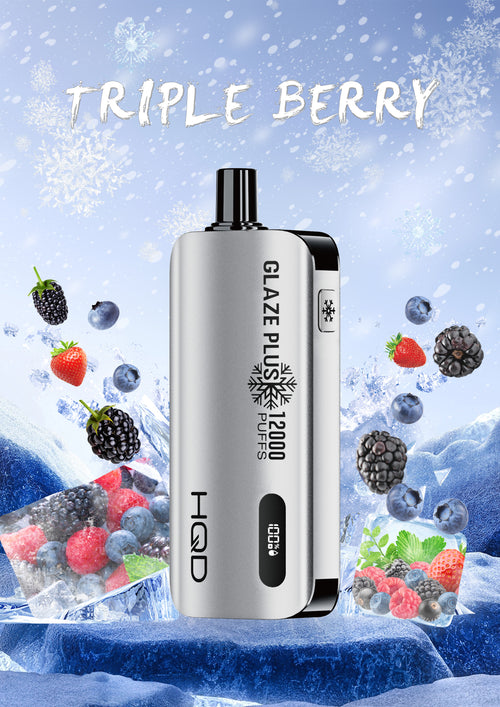HQD Glaze Plus 12000 puffs – Triple Berry